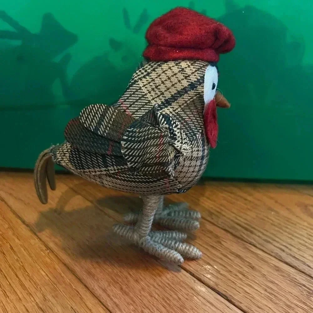 Early target spritz wonderland holiday Christmas fabric bird 2015 vintage plaid